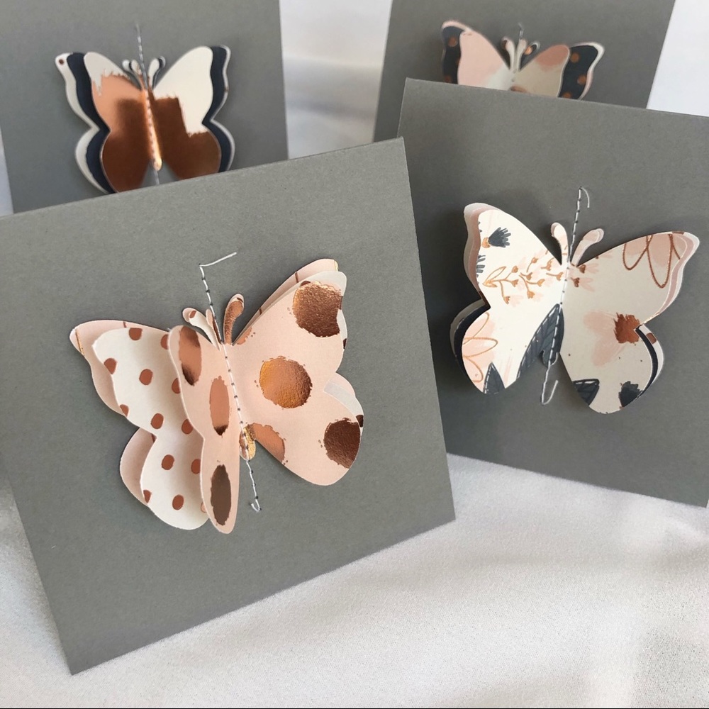 Mini Blank Notecards-Blush Color Scheme